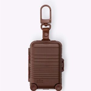NWT BÉIS Micro Roller Suitcase Charm in Brown